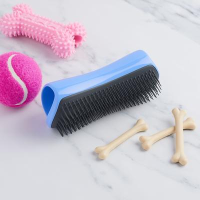 Show full view: Pet Teezer Large Detangling Dual-Tier Dog Grooming Brush, Blue slide 7 of 9