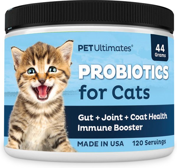 Pet Ultimates Probiotics Cat Supplement, 1.55-oz jar