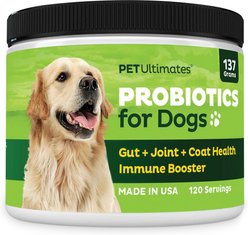 Pet Ultimates Probiotics Dog Supplement, 4.83-oz jar