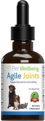 Show full view: Pet Wellbeing Agile Joints Bacon Flavored Liquid Joint Supplement for Dogs & Cats, 2-oz bottle slide 1 of 11