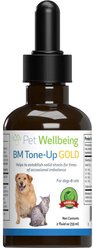 Pet Wellbeing BM Tone-Up GOLD for Diarrhea for Dogs & Cats, 2-oz bottle
