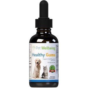 Pet Wellbeing Healthy Gums Liquid Dental Supplement for Cats & Dogs, 2-oz bottle