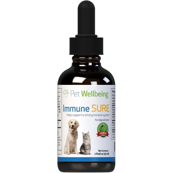Pet Wellbeing Immune SURE Bacon Flavored Liquid Immune Supplement for Dogs & Cats