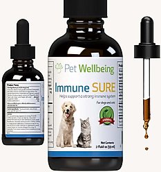Pet Wellbeing Immune SURE Bacon Flavored Liquid Immune Supplement for Dogs & Cats, 2-oz bottle slide 2 of 9