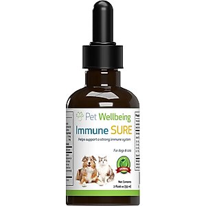Pet Wellbeing Immune SURE Liquid Immune Support Supplement for Dogs, 2-oz bottle