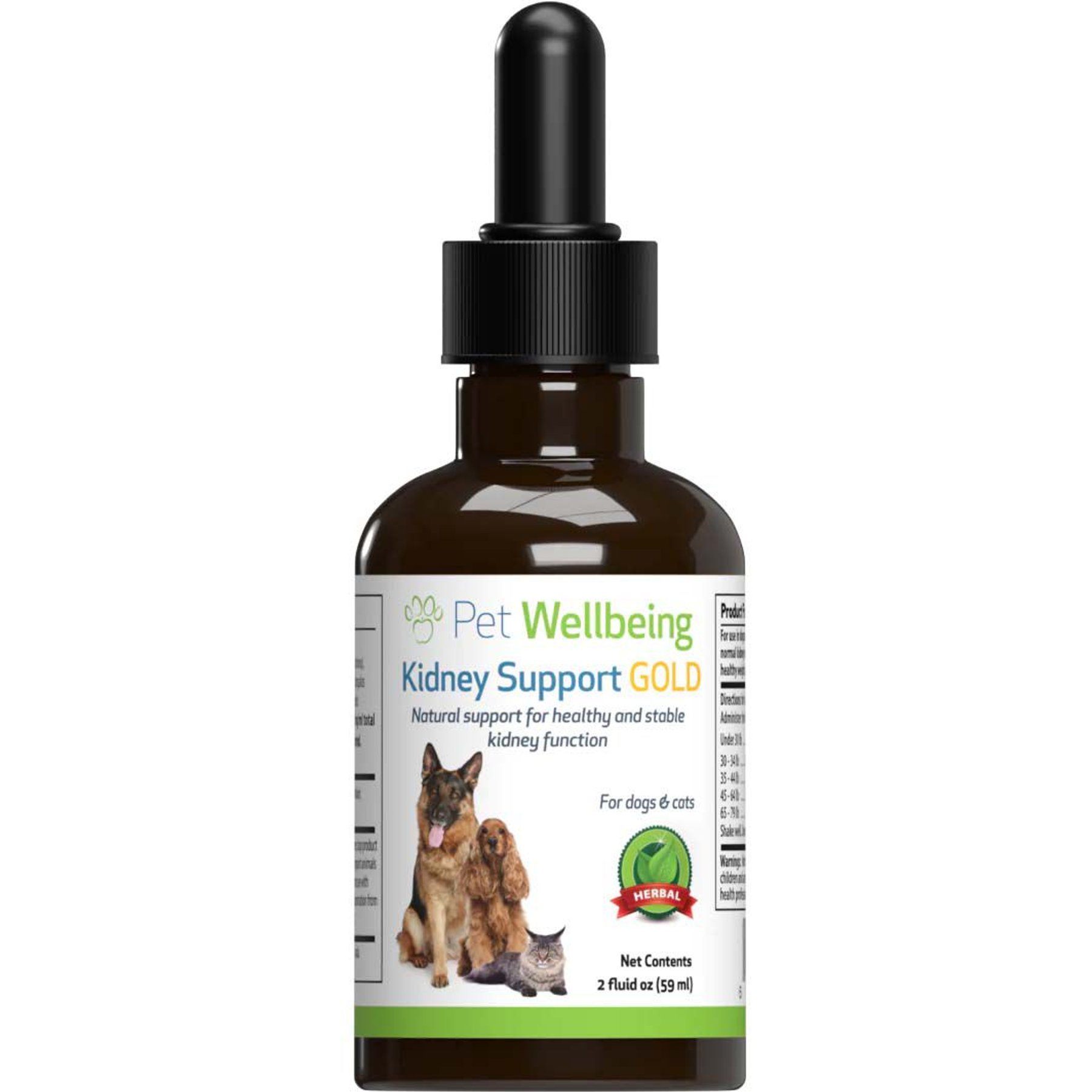 PET WELLBEING Kidney Support GOLD Bacon Flavored Liquid