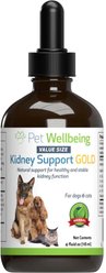 Pet Wellbeing Kidney Support GOLD Bacon Flavored Liquid Kidney Supplement for Dogs & Cats, 4-oz bottle
