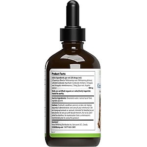 Pet Wellbeing Kidney Support GOLD Bacon Flavored Liquid Kidney Supplement for Dogs & Cats, 4-oz bottle