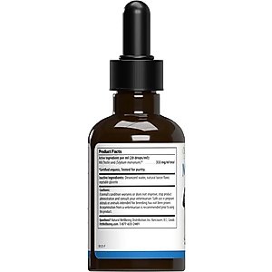 Pet Wellbeing Milk Thistle Bacon Flavored Liquid Liver Supplement for Dogs & Cats, 2-oz bottle