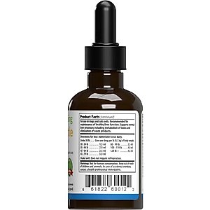 Pet Wellbeing Milk Thistle Bacon Flavored Liquid Liver Supplement for Dogs & Cats, 2-oz bottle
