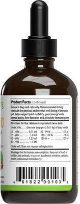 Show full view: Pet Wellbeing Old FRIEND Bacon Flavored Liquid Supplement for Large Breed Senior Dogs, 4-oz bottle slide 10 of 11