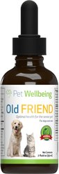 Pet Wellbeing Old Friend Liquid Supplement for Senior Dogs, 2-oz bottle slide 1 of 9