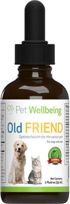 Show full view: Pet Wellbeing Old Friend Liquid Supplement for Senior Dogs, 2-oz bottle slide 1 of 10