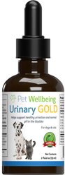 Pet Wellbeing Urinary GOLD Bacon Flavored Liquid Urinary Supplement for Dogs, 2-oz bottle