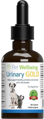 Show full view: Pet Wellbeing Urinary GOLD Bacon Flavored Liquid Urinary Supplement for Dogs, 2-oz bottle slide 1 of 11
