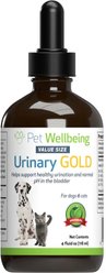 Pet Wellbeing Urinary GOLD Bacon Flavored Liquid Urinary Supplement for Dogs, 4-oz bottle