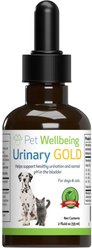 Pet Wellbeing Urinary Gold Liquid Urinary Tract Supplement for Dogs & Cats, 2-oz bottle