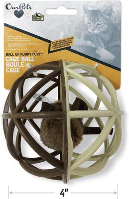 Show full view: Pet Zone Ball of Furry Fury Cat Toy with Catnip slide 2 of 9