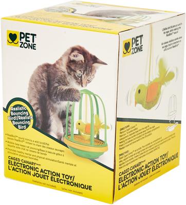 Show full view: Pet Zone Caged Canary Interactive Cat Toy slide 2 of 5