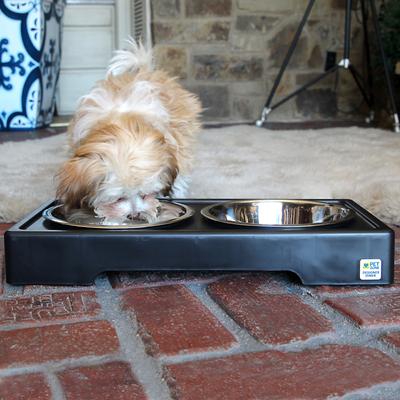 Show full view: Pet Zone Designer Diner Adjustable Elevated Dog & Cat Bowls, 7-cup slide 6 of 9