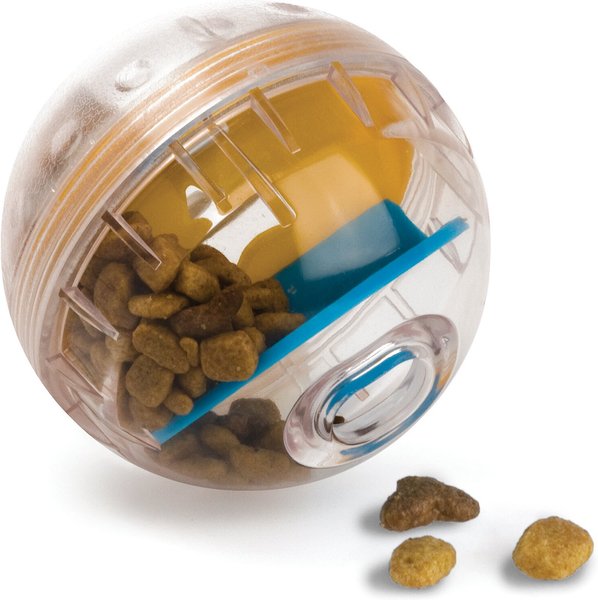 Show full view: Pet Zone IQ Treat Dispenser Ball Dog Toy, 3-in slide 1 of 9