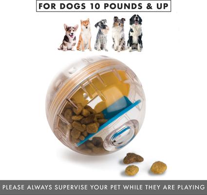 Show full view: Pet Zone IQ Treat Dispenser Ball Dog Toy, 3-in slide 4 of 9