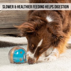 Pet Zone IQ Treat Dispenser Ball Dog Toy, 4-in slide 2 of 7