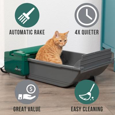Show full view: Pet Zone Smart Scoop Automatic Self-Cleaning Cat Litter Box slide 3 of 11