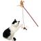 Show in main carousel: Pet Zone Tiger Teaser Wand Cat Toy with Catnip, Color Varies slide 2 of 8