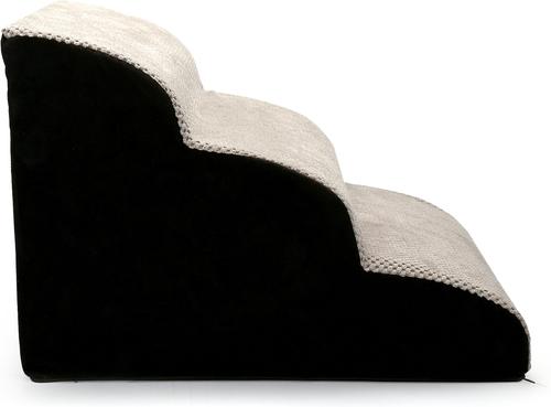 Show full view: PetAble 3 Tier Step Up Pup Dog & Cat Stairs, Gray, Medium slide 2 of 6