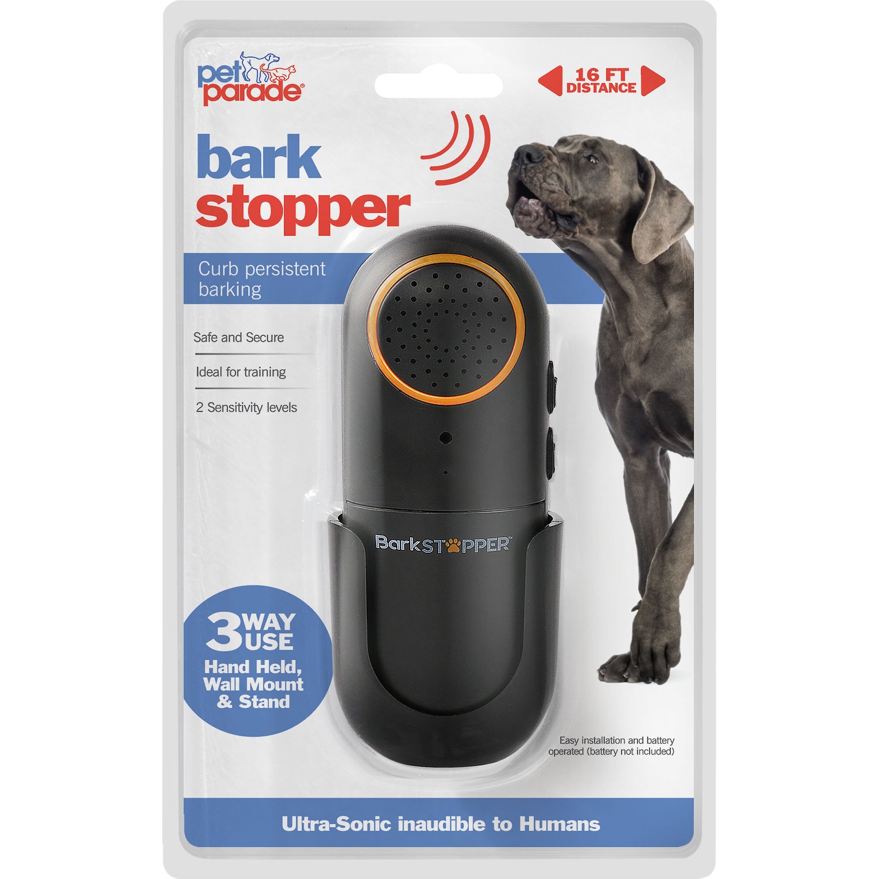 Pet-Able Dog Bark Stopper, Black