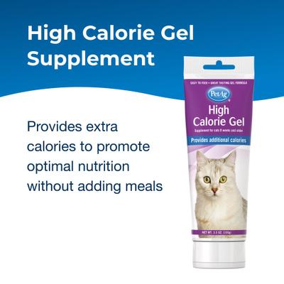 Show full view: PetAg Chicken Flavor High Calorie Gel Supplement for Cats, 3.5-oz tube slide 3 of 10