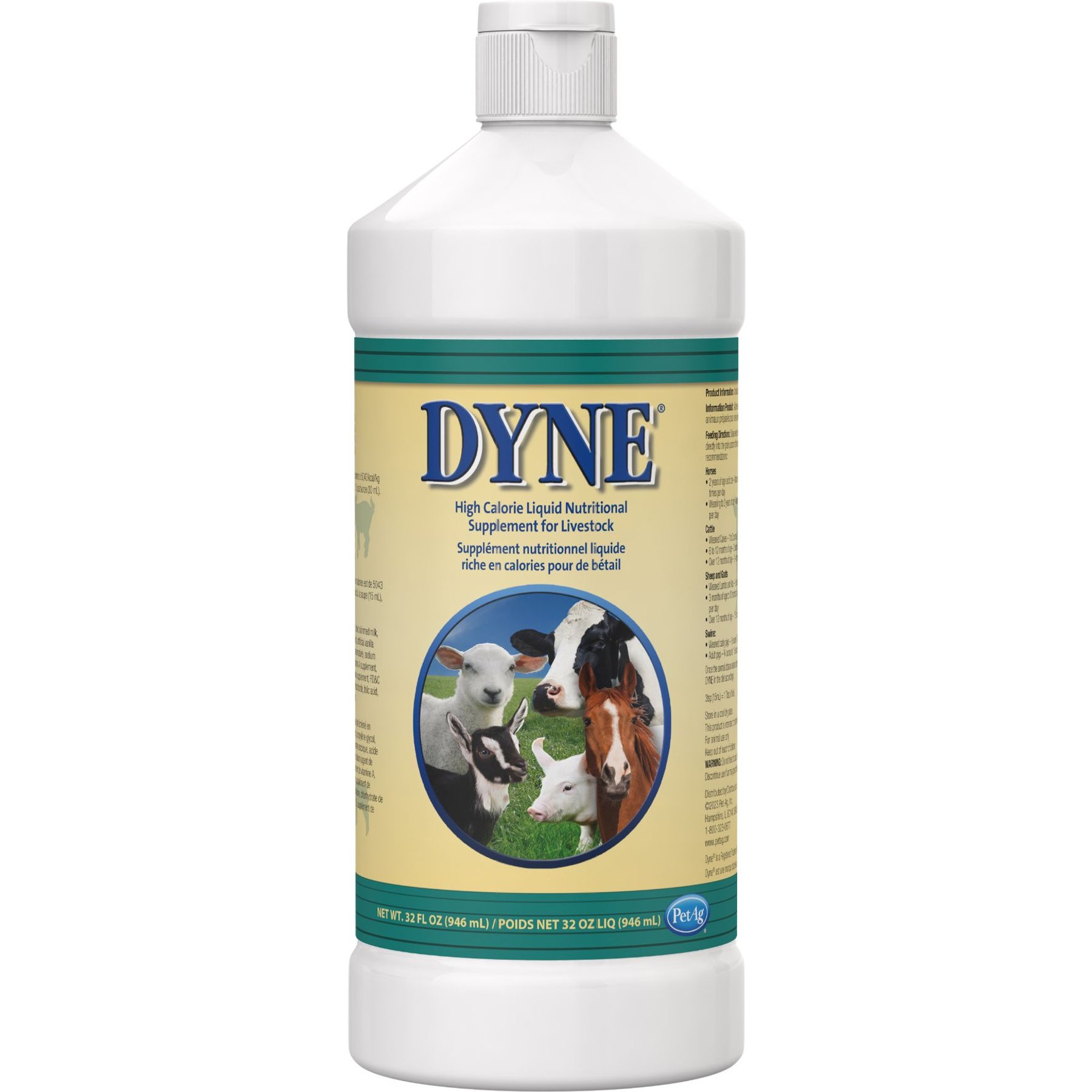 PetAg Dyne High Calorie Liquid Nutritional Supplement for Livestock