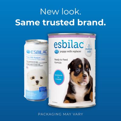 Show full view: PetAg Esbilac Puppy Milk Replacer Liquid for Puppies, 11-fl oz can slide 3 of 11