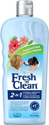 Show full view: PetAg Fresh 'n Clean 2-N-1 Oatmeal Conditioning Dog Shampoo, Tropical Fresh Scent, 18-fl oz bottle slide 1 of 10