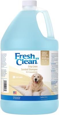 Show full view: PetAg Fresh 'n Clean Crisp Linen Scented Dog Shampoo, 15:1 Concentrate, 1-gal bottle slide 1 of 9