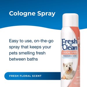 PetAg Fresh 'n Clean Dog Cologne Spray, Fresh Floral Scent, 12-fl oz can