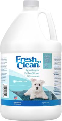 Show full view: PetAg Fresh 'n Clean Hypoallergenic Pet Conditioner, 15:1 Concentrate, 1-gal bottle slide 1 of 8