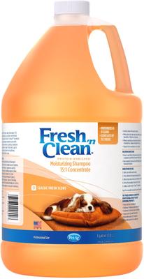 Show full view: PetAg Fresh 'n Clean Moisturizing Dog Shampoo, Classic Fresh Scent, 15:1 Concentrate, 1-gal bottle slide 1 of 10