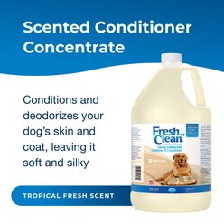 PetAg Fresh 'n Clean Oatmeal 'n Baking Soda Dog Conditioner, Tropical Breeze Scent, 15:1 Concentrate, 1-gal bottle slide 2 of 6