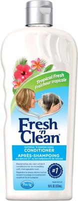 Show full view: PetAg Fresh 'n Clean Oatmeal 'n Baking Soda Dog Conditioner, Tropical Fresh Scent, 18-fl oz bottle slide 1 of 11