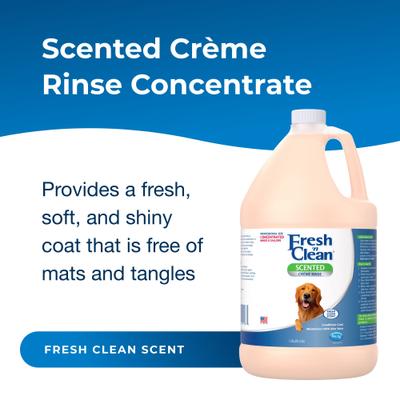 Show full view: PetAg Fresh 'n Clean Scented Creme Dog Rinse, Fresh Clean Scent, 7:1 Concentrate, 1-gal bottle slide 2 of 9