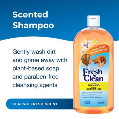 Show full view: PetAg Fresh 'N Clean Scented Dog Shampoo, Classic Fresh Scent, 32-fl oz bottle slide 2 of 10