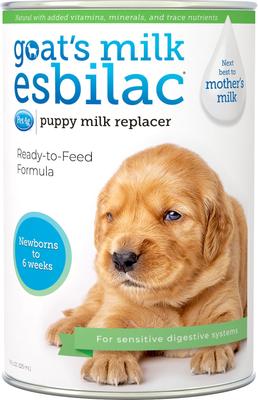 Show full view: PetAg Goat's Milk Esbilac Puppy Milk Replacer Liquid for Puppies, 11-fl oz can slide 1 of 10