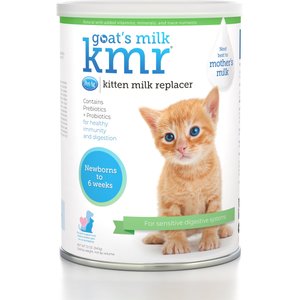 PetAg Goat's Milk KMR Kitten Milk Replacer Powder for Kittens, 12-oz can