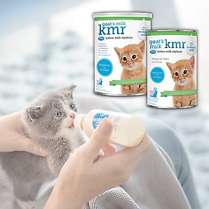 PetAg Goat's Milk KMR Kitten Milk Replacer Powder for Kittens, 12-oz can