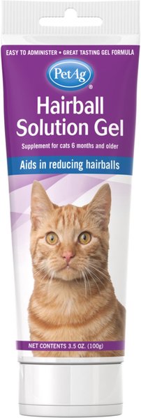 PETAG Hairball Solution Gel Supplement for Cats 6 Months