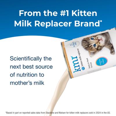 Show full view: PetAg KMR Kitten Milk Replacer Liquid for Kittens, 11-fl oz can slide 3 of 11