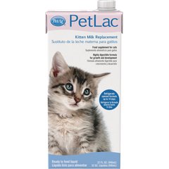 PetAg PetLac Kitten Milk Replacement Liquid for Kittens, 32-fl oz carton