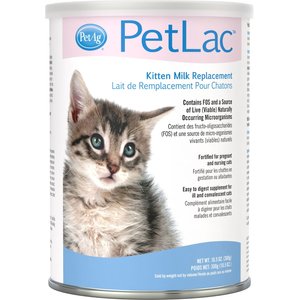 PetAg PetLac Kitten Milk Replacement Powder for Kittens, 10.5-oz can